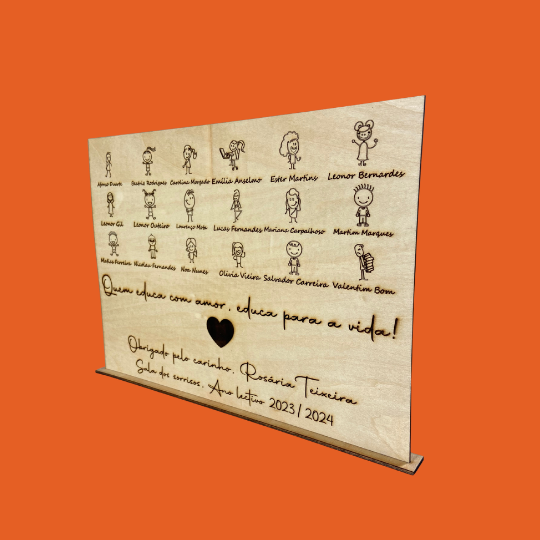 Placa de recordação personalizável_gravação a laser_Made for You